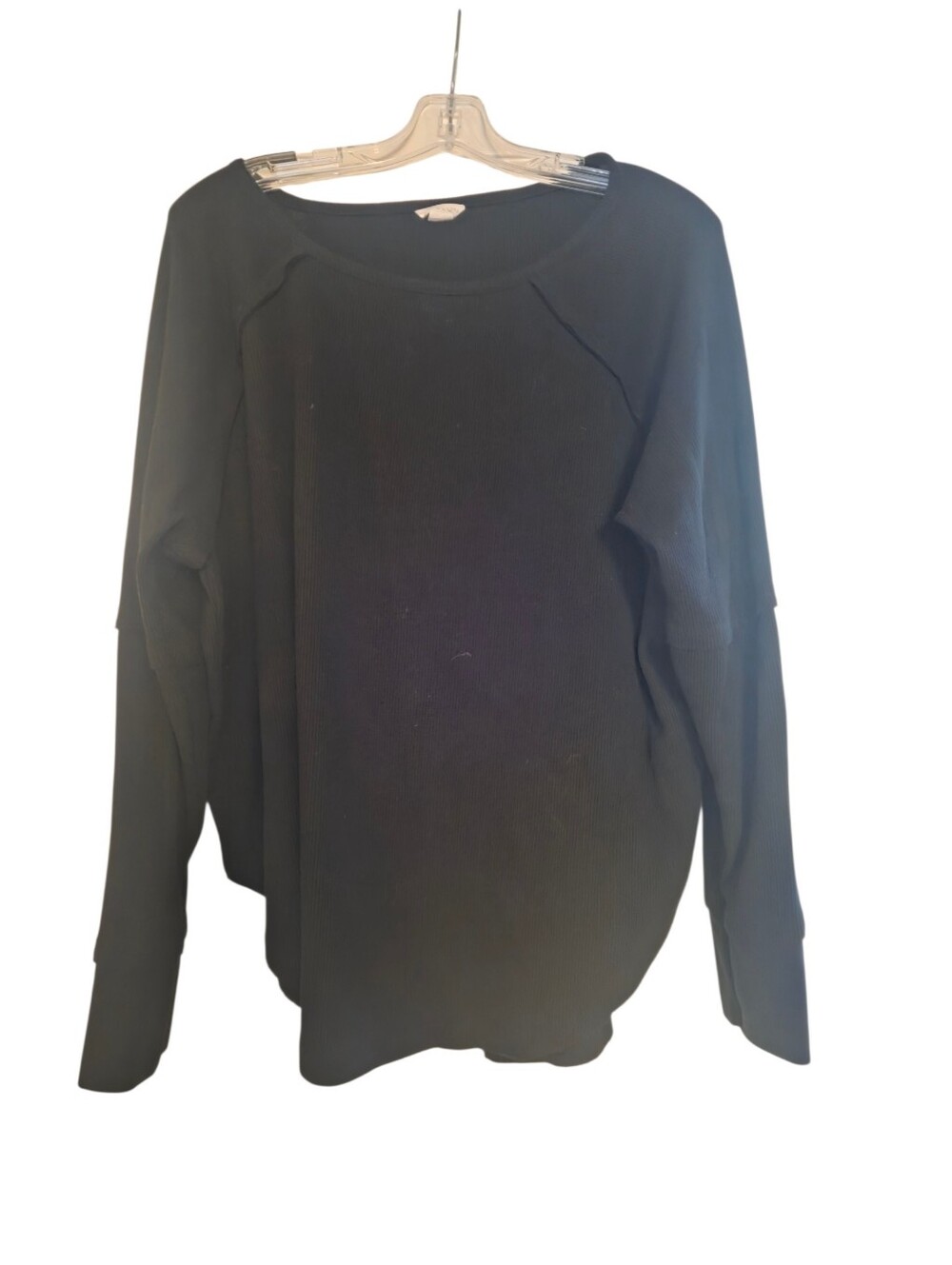 Cute Long Sleeved Black Top 2X By Caslon.  Great condition!